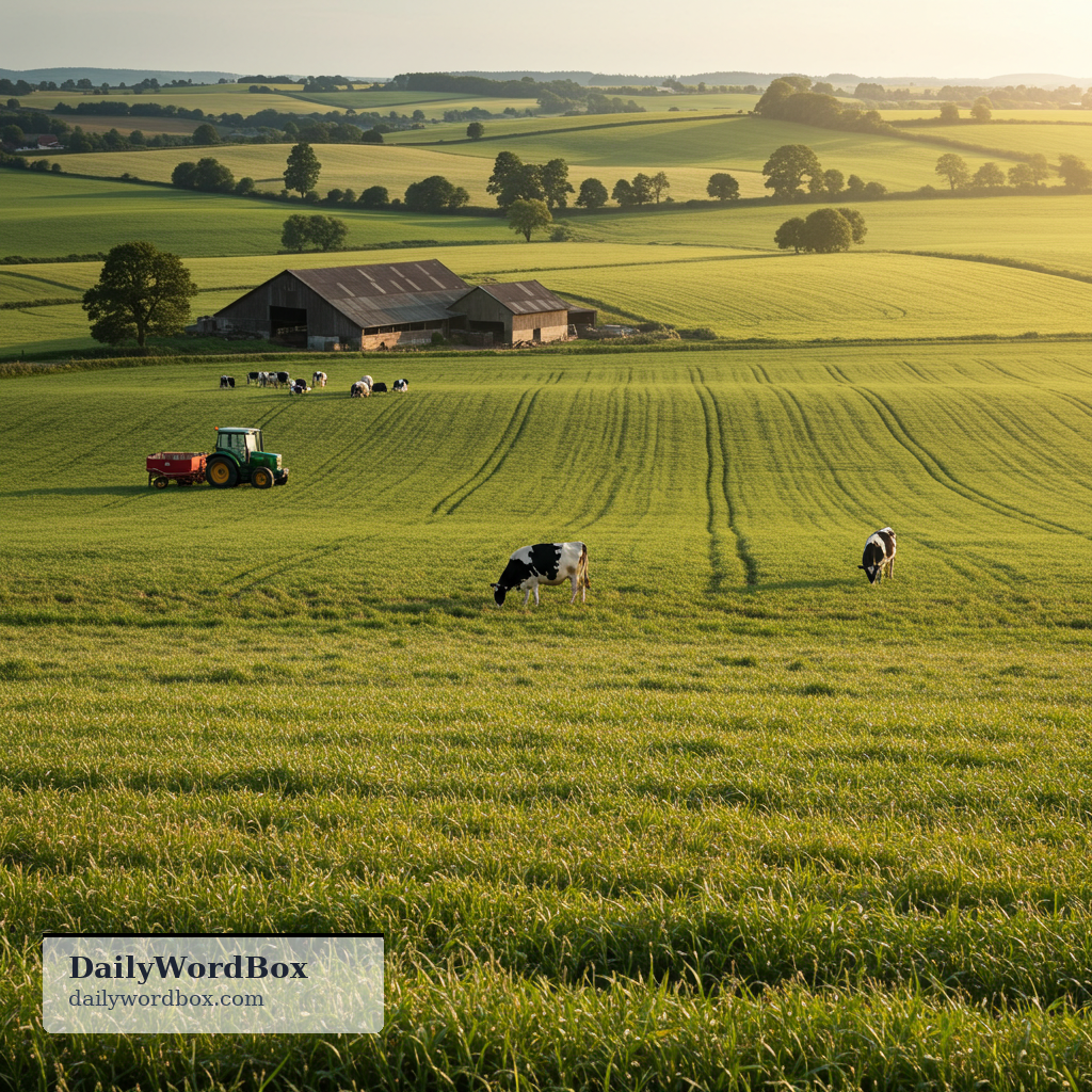 agricultural: Connected with farming, including the growing of crops and the keeping of animals.
