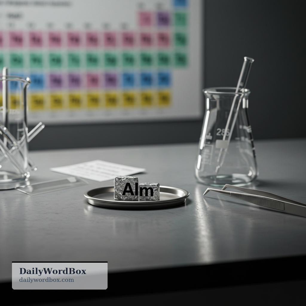 aluminium: a chemical element with the symbol Al, used in science and industry
