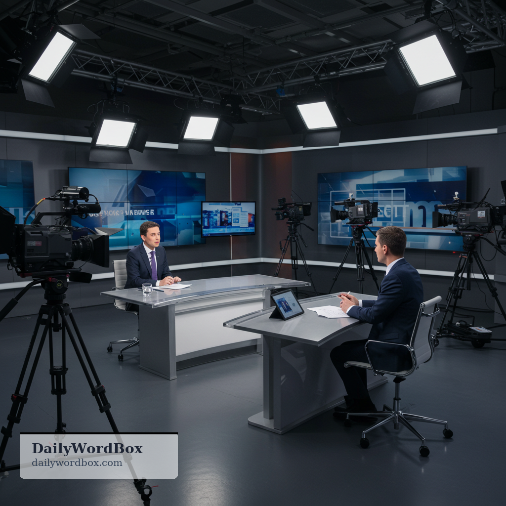anchor: the main presenter of a news program who introduces stories and speaks to the audience