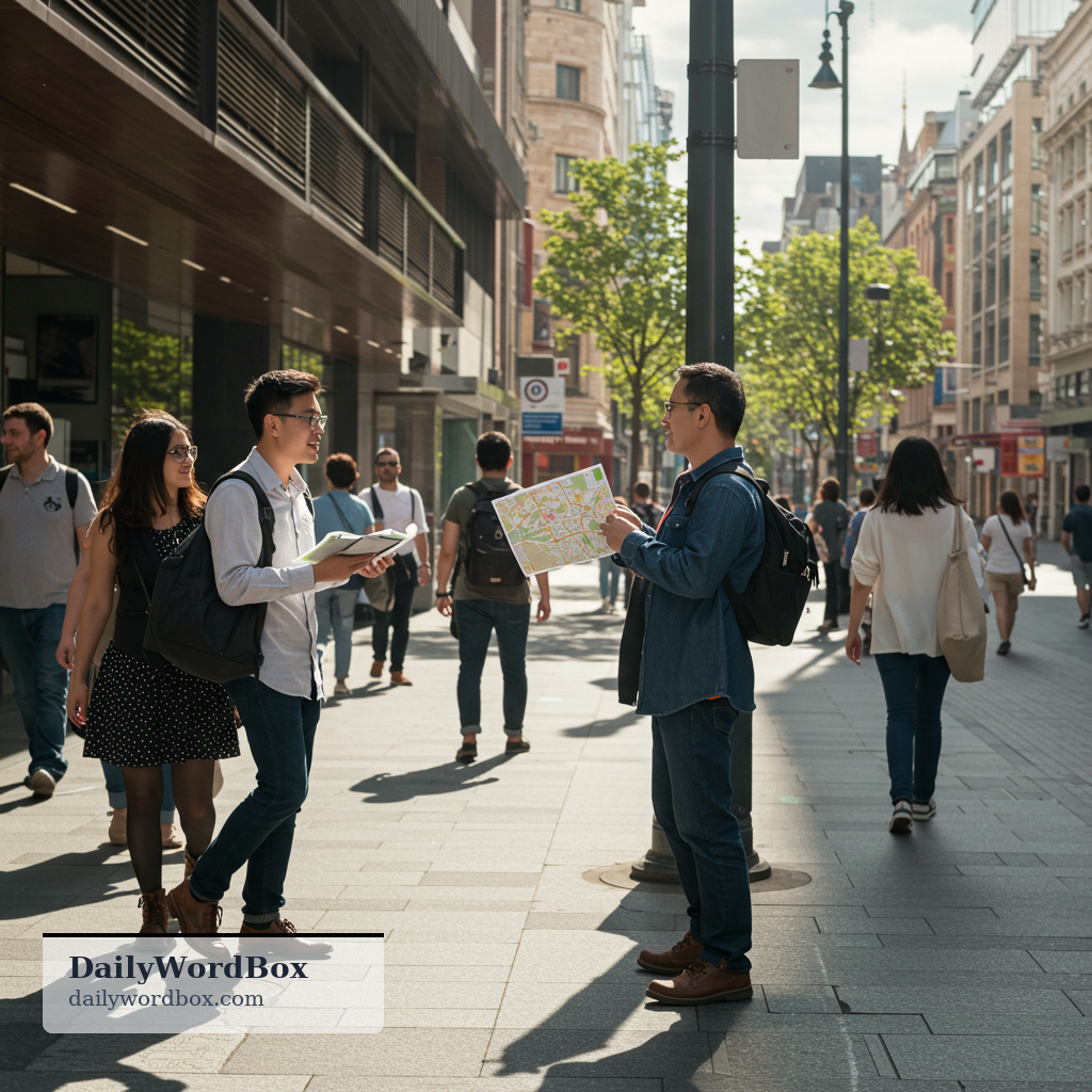 ask one around: To ask several people for information, directions, or help.