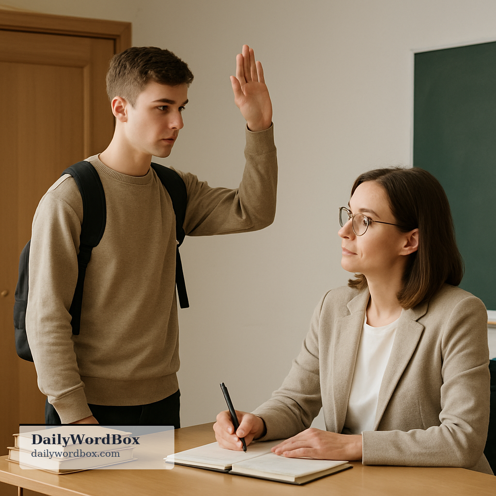 ask permission: to request approval to do something