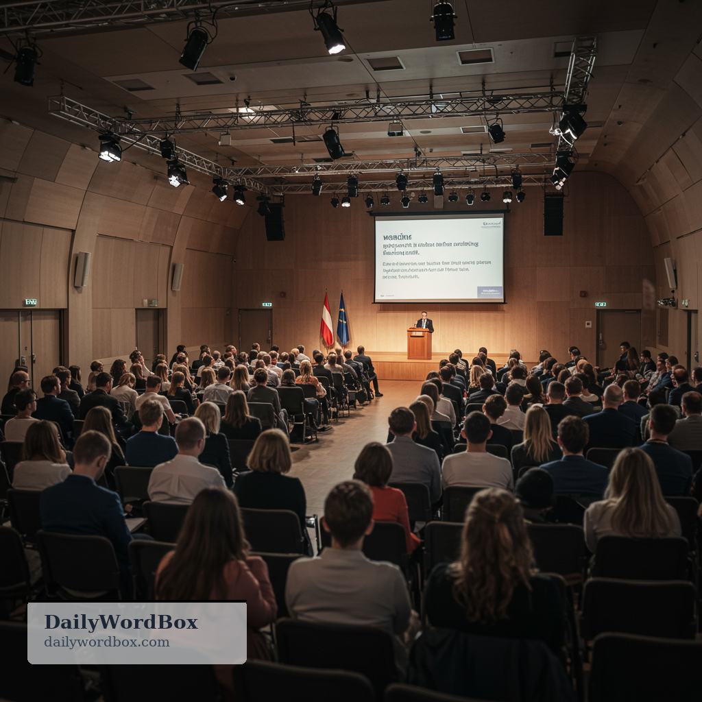 assembly: A group of people gathered for a meeting, event, or official purpose.