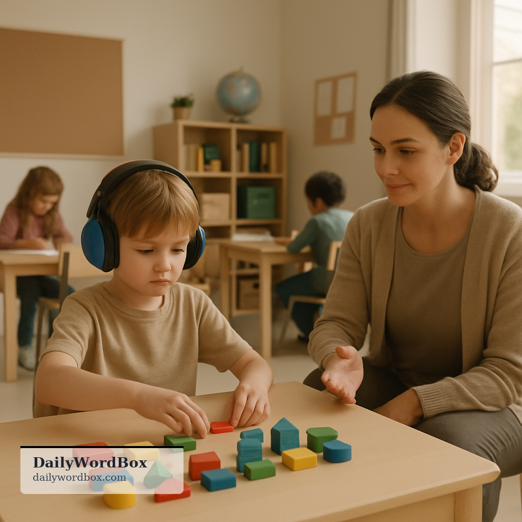 autism: a developmental condition that affects communication, social interaction, and patterns of behavior and sensory exper…