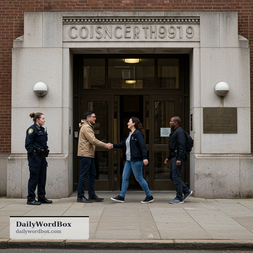 bail: Money or security paid to a court to release an accused person until trial or a court hearing.