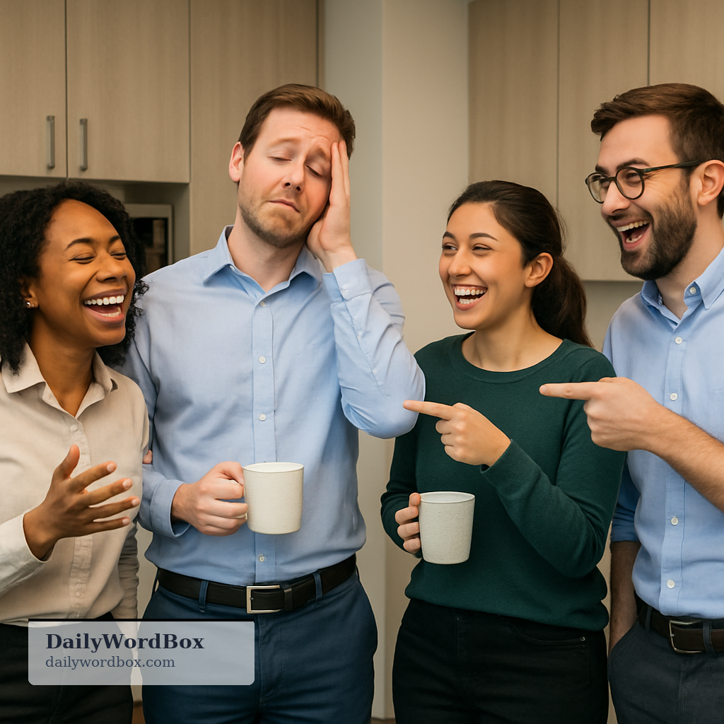 banter: To talk in a friendly, joking way; to exchange playful remarks.