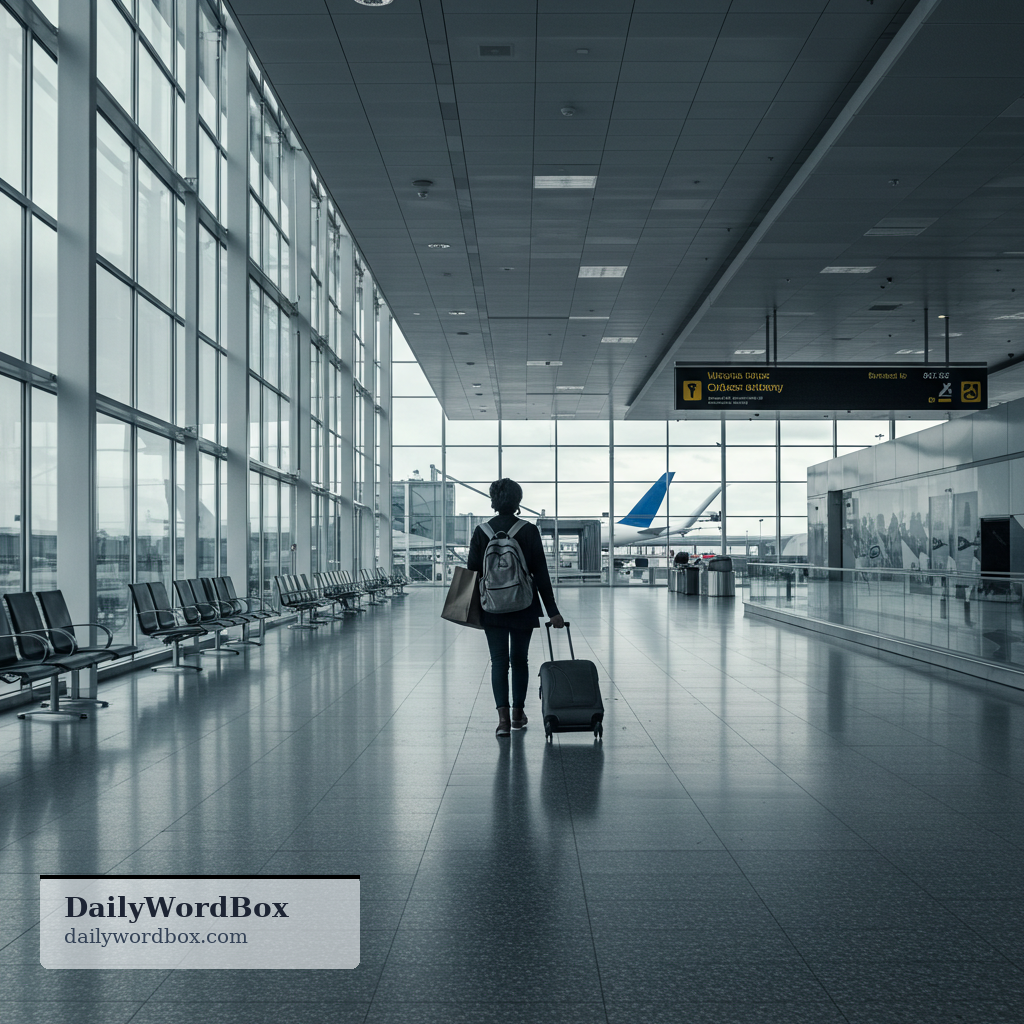 be away: to be on a trip or holiday; to be out of town for a period of time