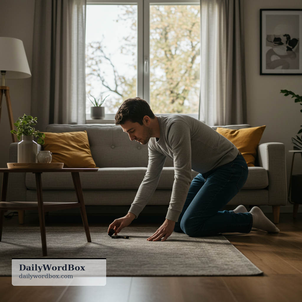 bend over: to lean your upper body forward and down, usually from the waist