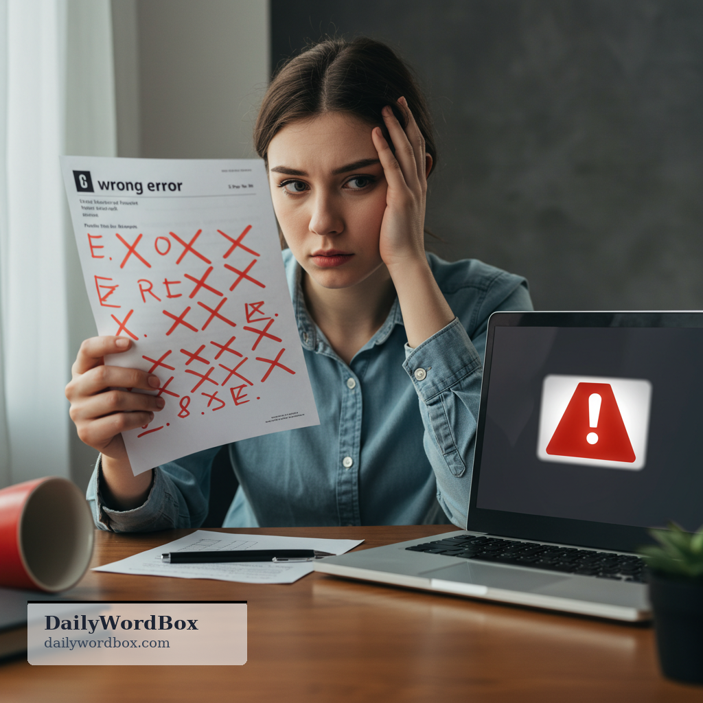 big mistake: a very serious error with important negative results