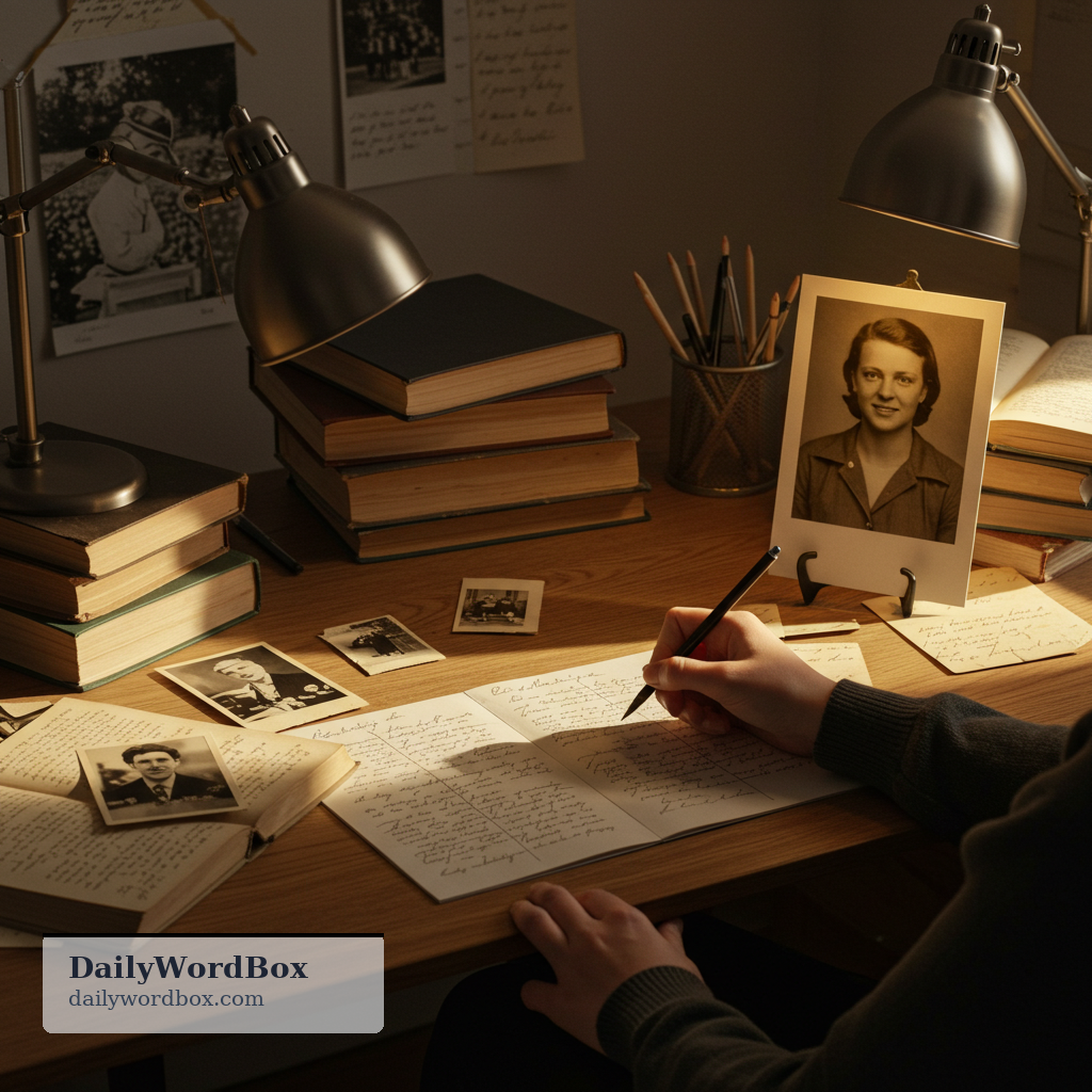 biography: a written account of someone’s life, created by another person