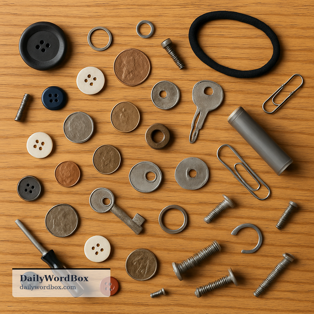 bits and bobs: A mixture of small, miscellaneous objects.