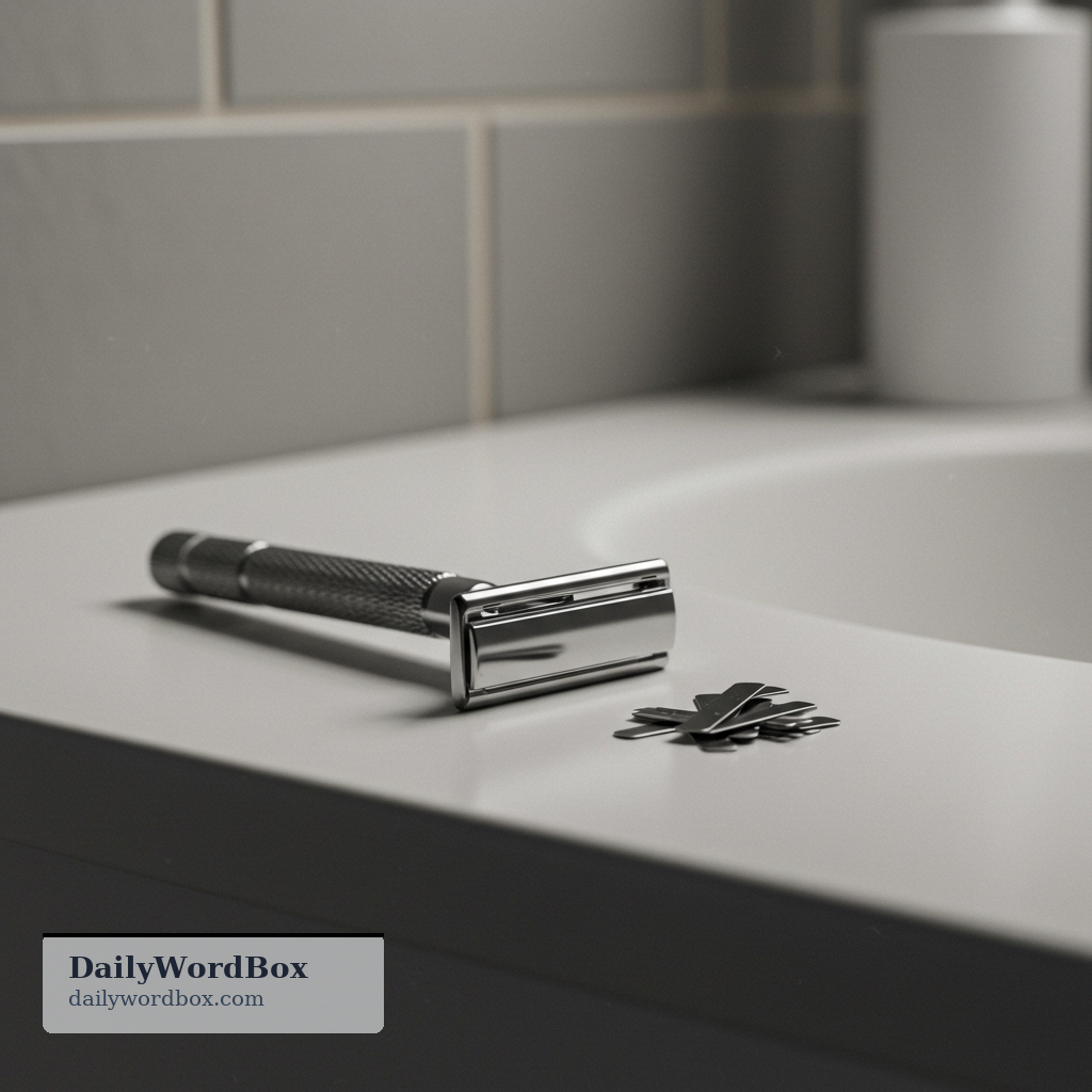 blade: a thin cutting piece that fits into a device (for example, a razor or a machine)