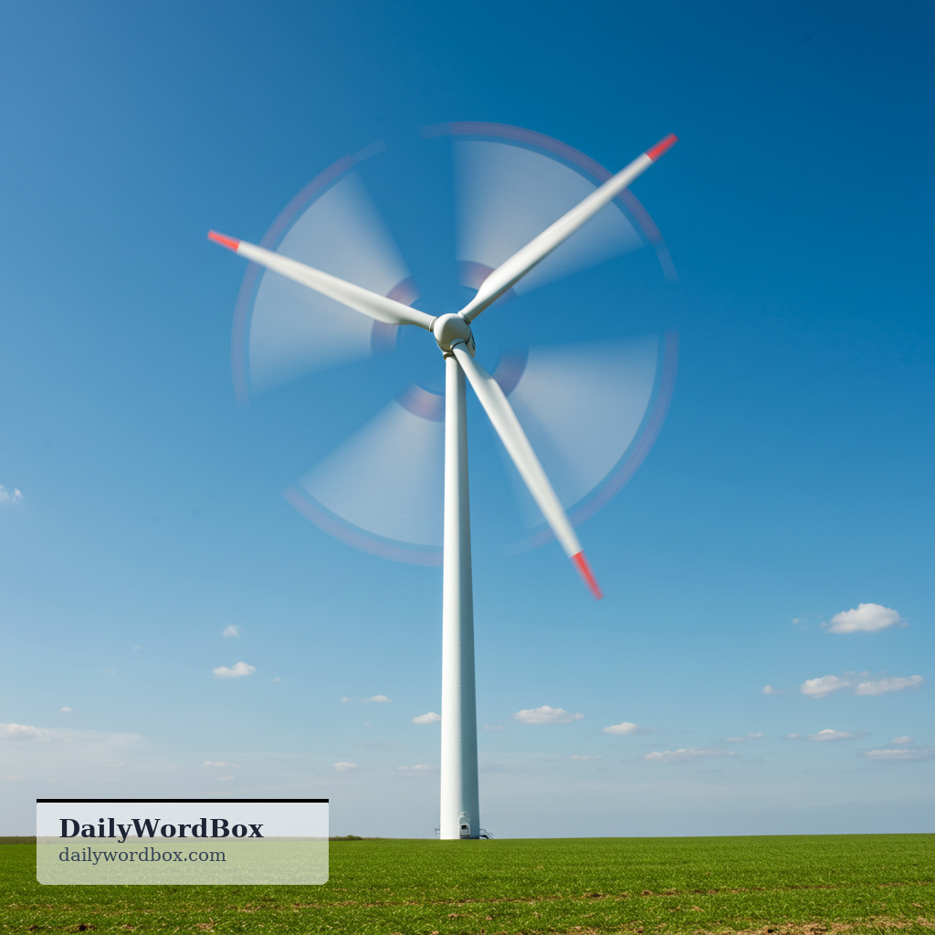 blade: a flat part that spins or turns, especially on a fan, turbine, or propeller