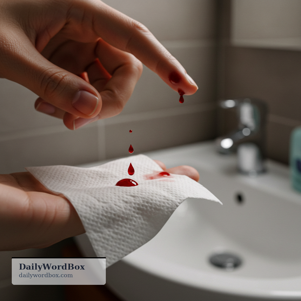 bleed: to lose blood from the body