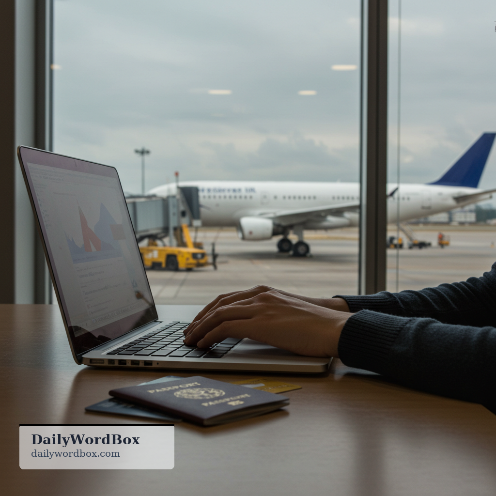 book a flight: to reserve a seat on an airplane for a specific trip