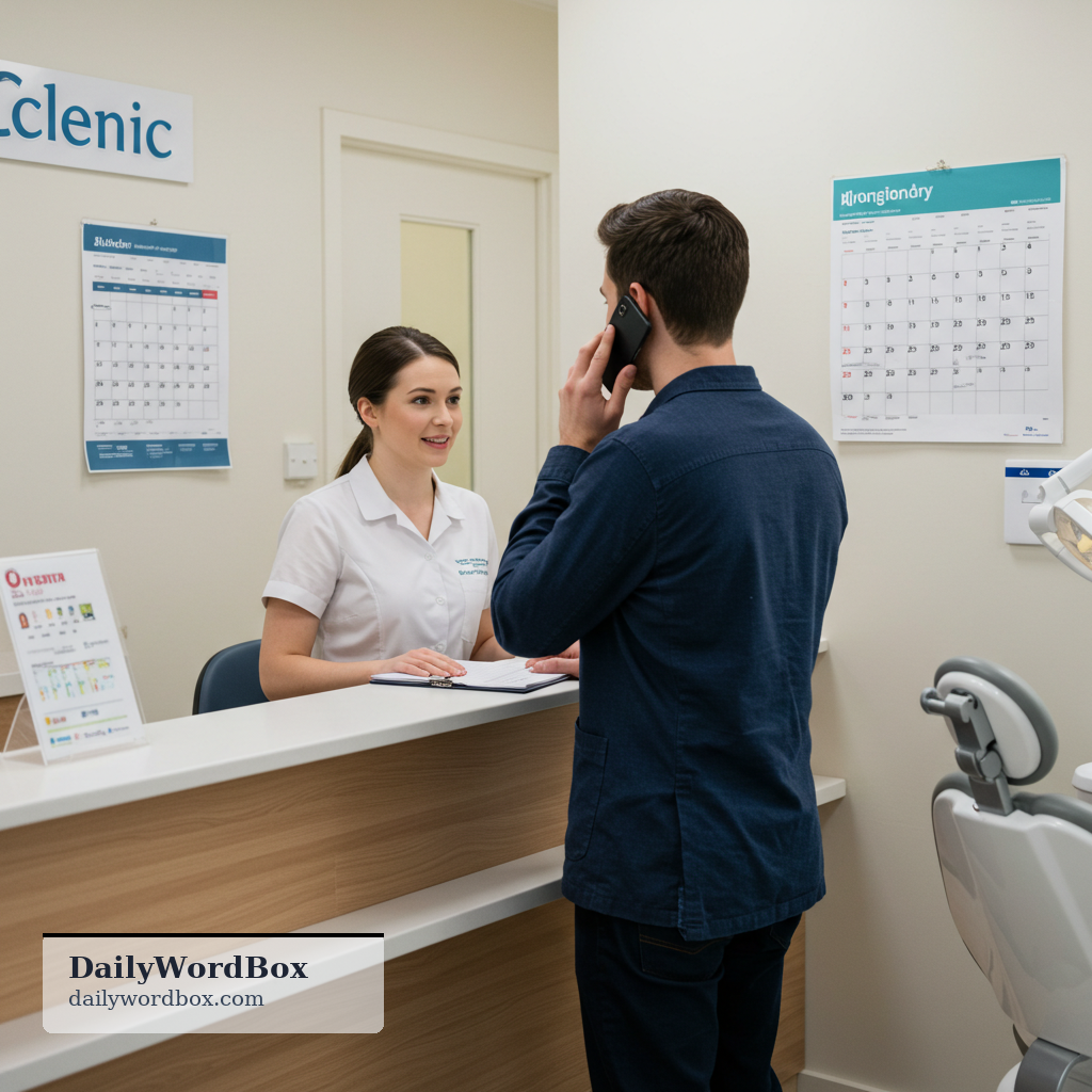 book an appointment: to arrange a specific time to meet a professional or attend a service