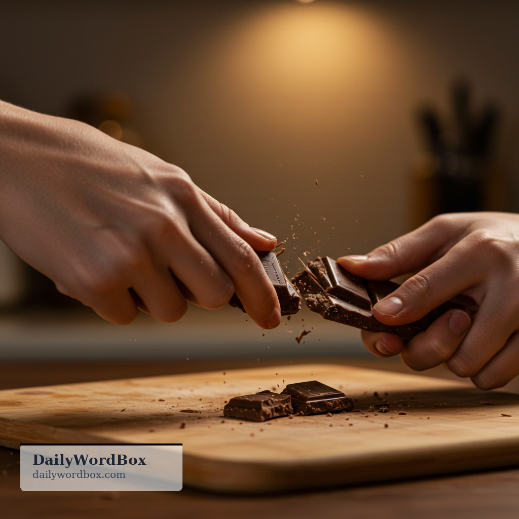 break up: to separate into smaller pieces or parts (or to make something do this)