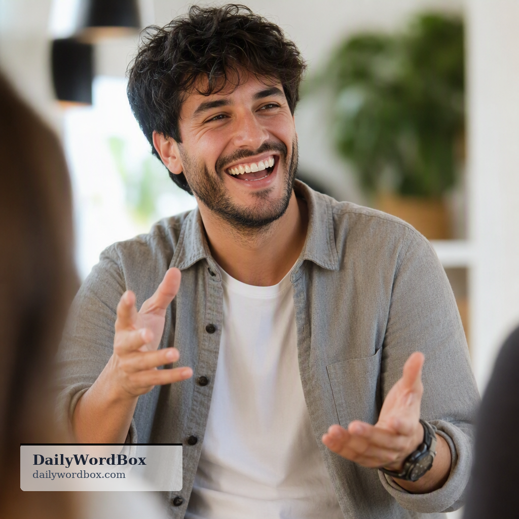 breezy: Lively, cheerful, and informal in manner or style.