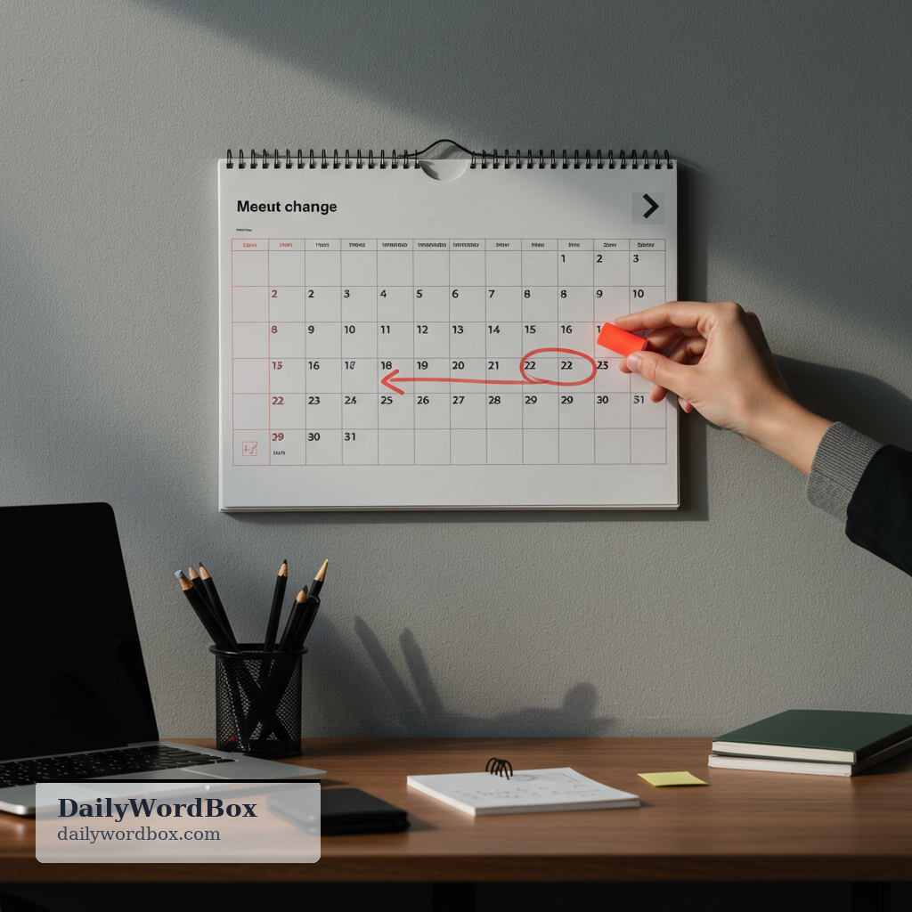 bring forward: To reschedule something so it happens earlier than planned.
