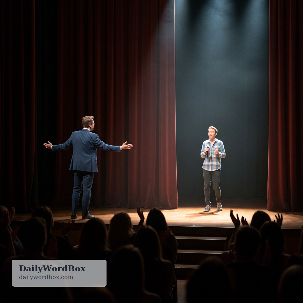 bring on: to introduce the next performer or part of an event