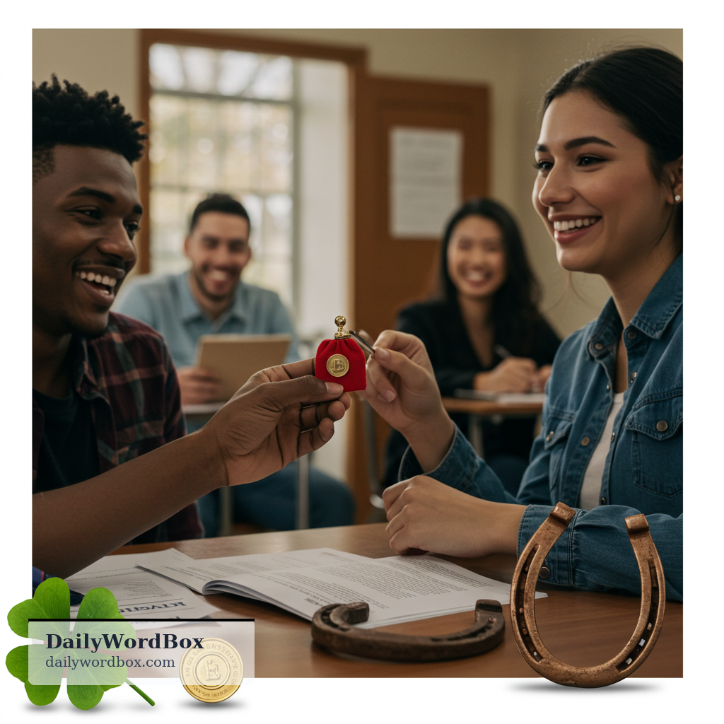 bring someone luck: to cause someone to have good luck or a favorable outcome