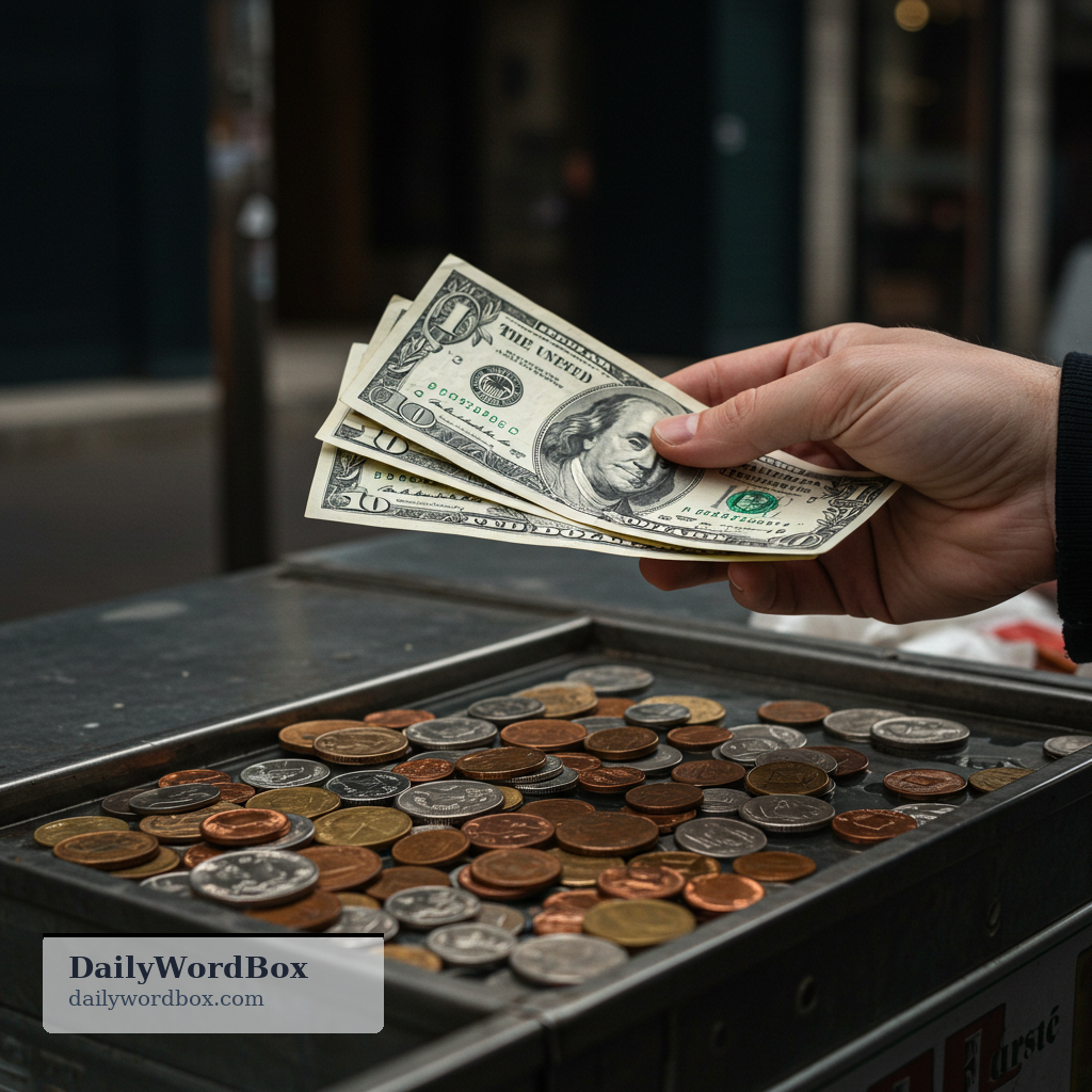 buck: a dollar (informal)