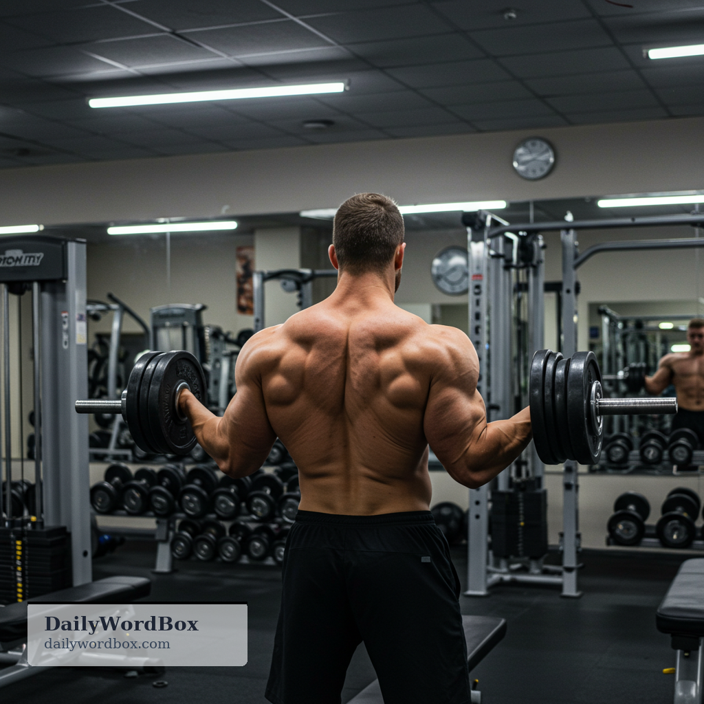 bulk: large size and strength of a person’s body, especially from muscle