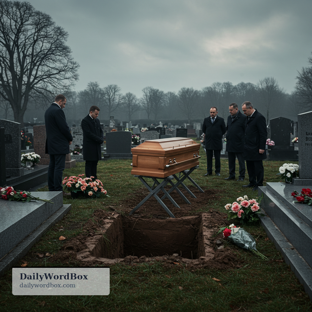 burial: the act or ceremony of placing a dead body in a grave