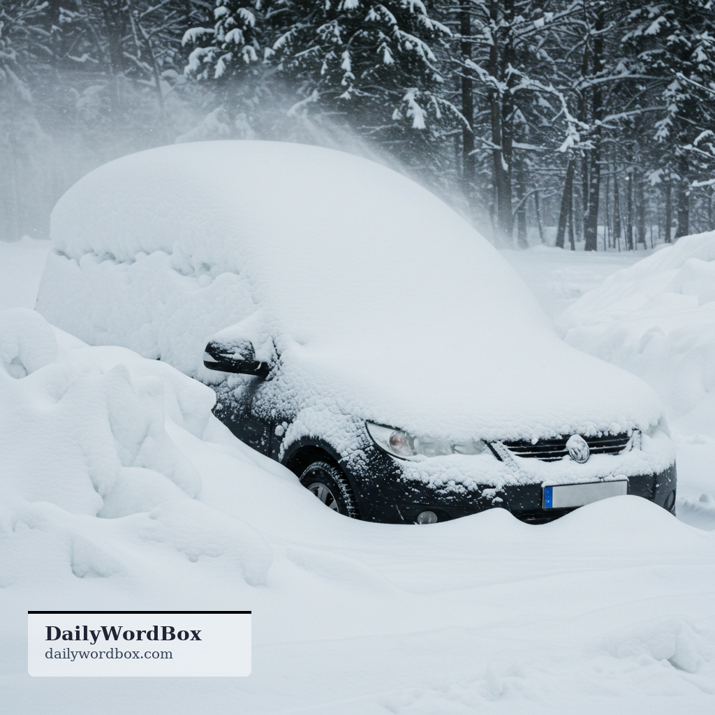 burial: the fact of something being covered or hidden under a layer of earth, sand, snow, or other material
