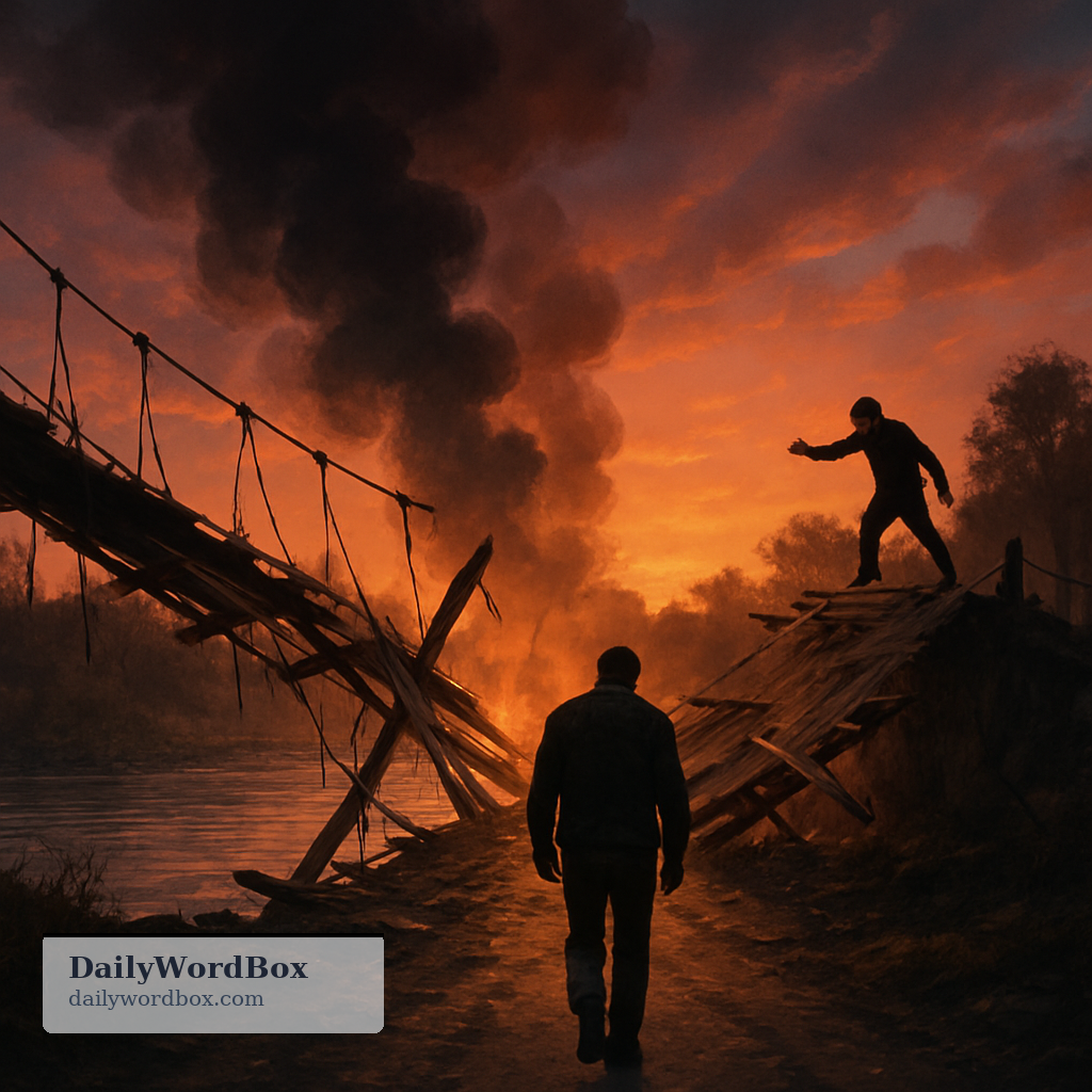 burn bridges: To destroy a relationship or connection so that reconciliation is unlikely.