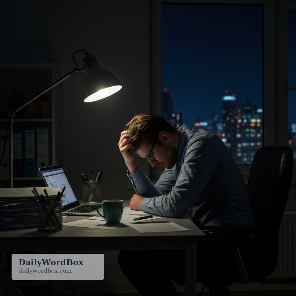 burnout: a state of extreme exhaustion and reduced motivation caused by prolonged stress, especially from work