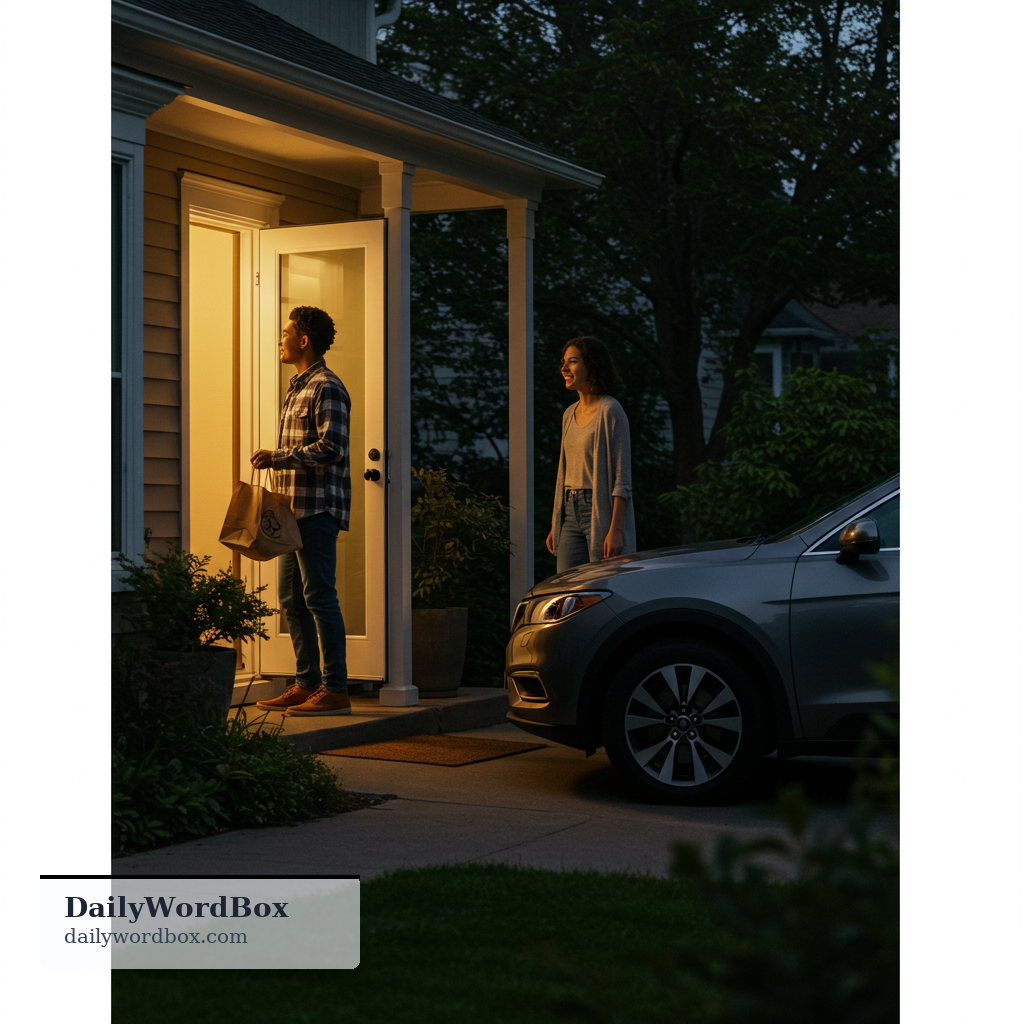 call after: To visit someone briefly, especially when passing by or soon after something happens.