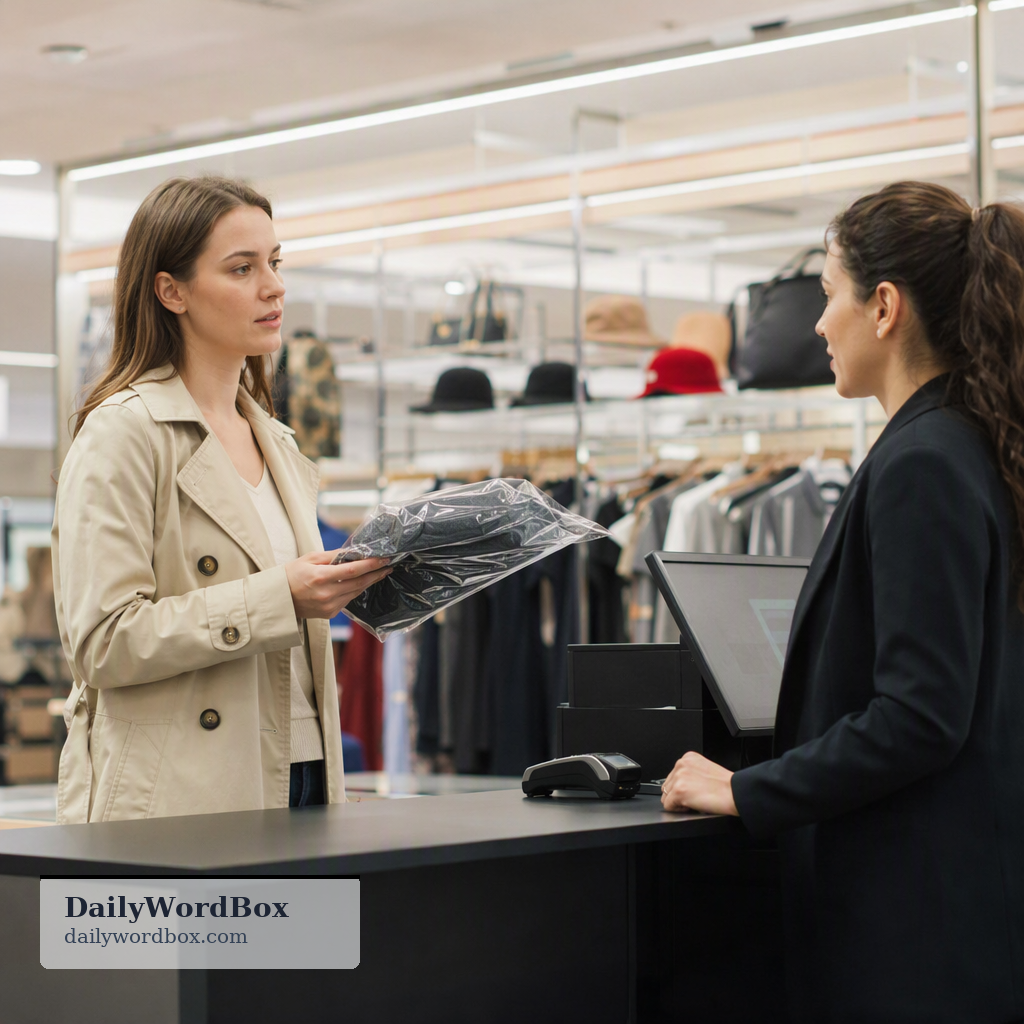 Can I exchange this?: To ask if it's possible to return an item to a store or person, usually to get a different item or a r…