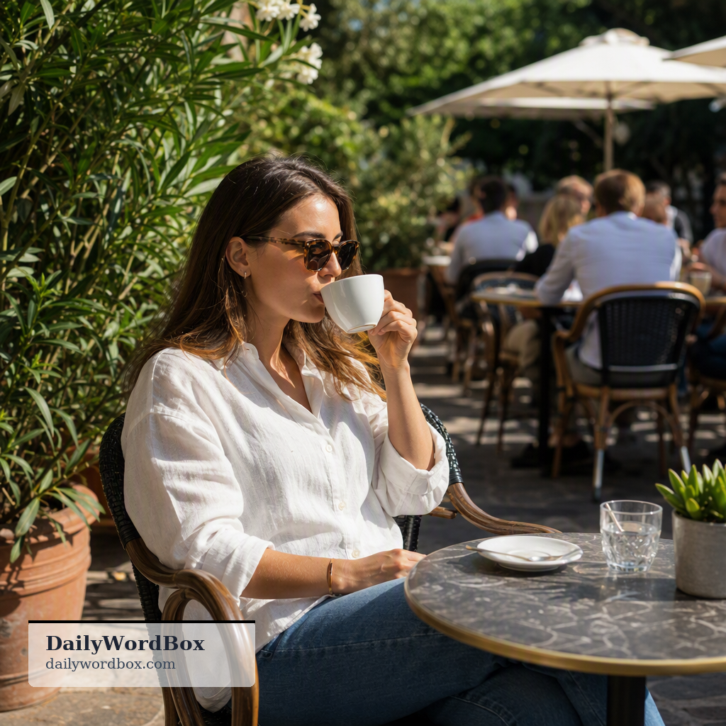 Can we sit outside?: To be seated in an open-air area, not indoors.