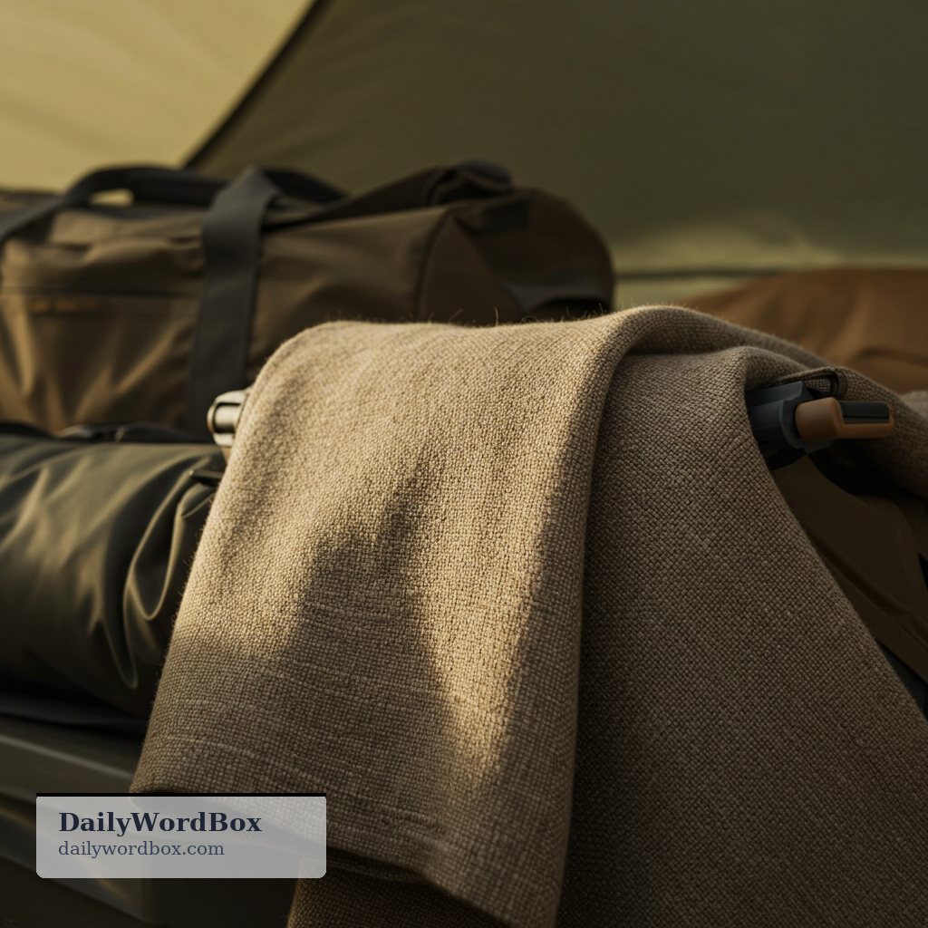 canvas: a strong, heavy cloth used for making items such as tents, sails, and bags