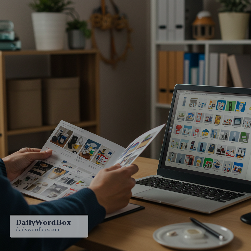 catalogue: An organized list of items, especially products, books, or collections, with information to help you find or choo…