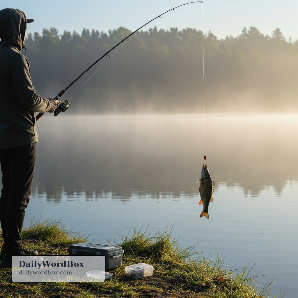 catch a fish: to capture a fish, usually by fishing with a rod, net, or trap