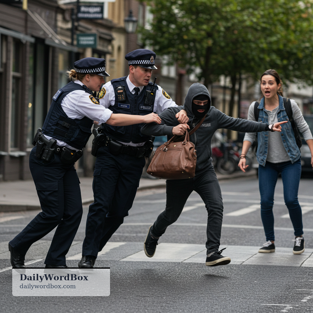 catch a thief: to capture or stop a person who is stealing, often by the police or by someone who discovers the theft