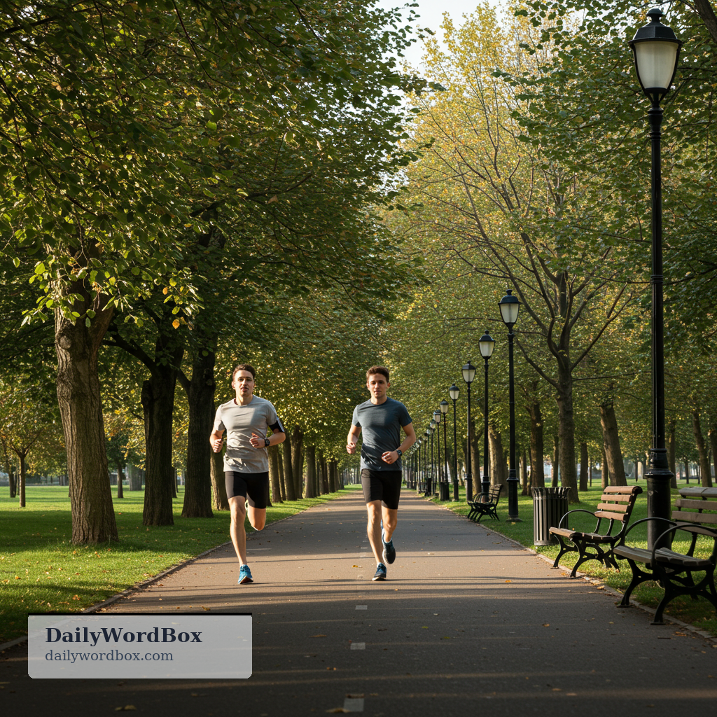 catch up with: to reach someone who is ahead of you; to become level with them