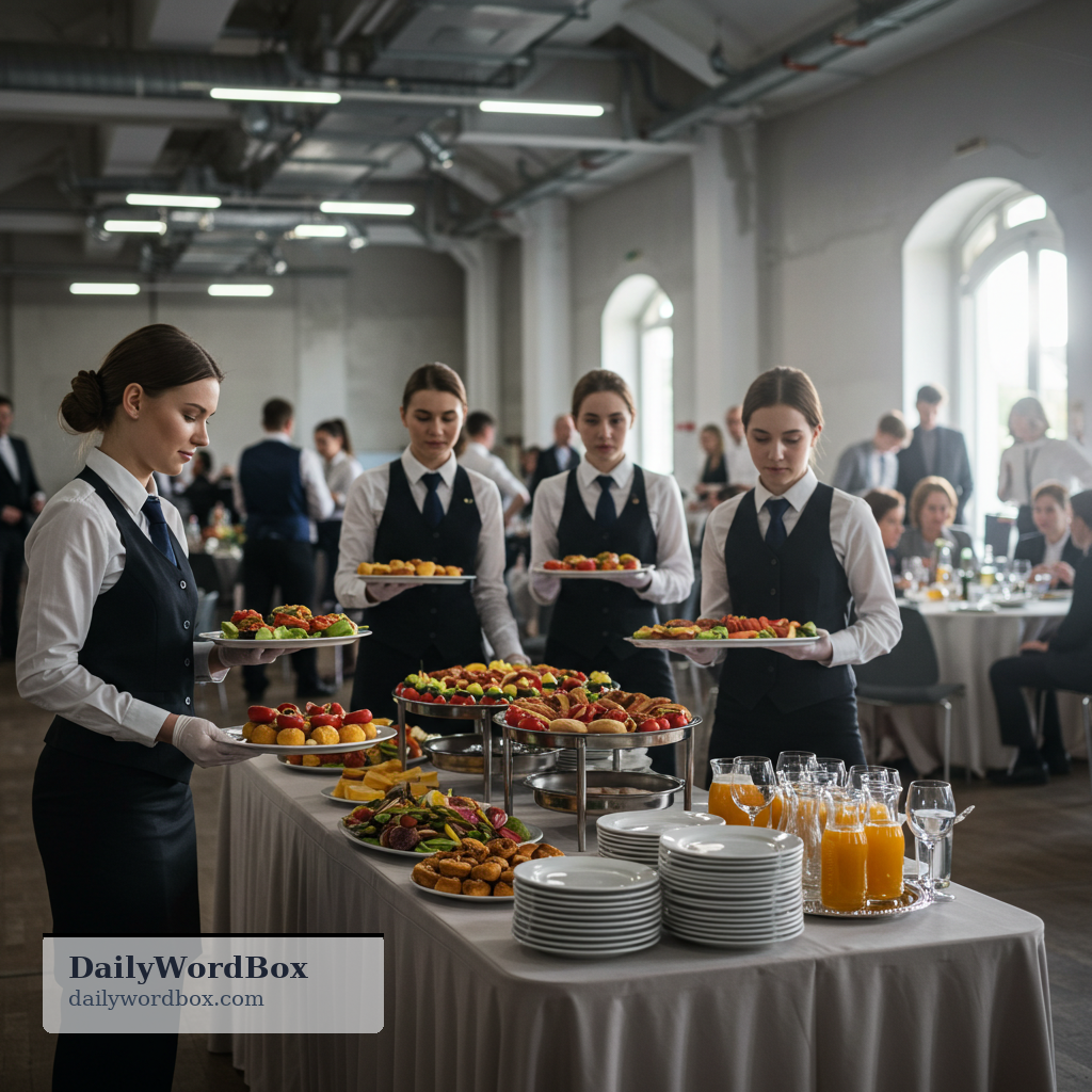 cater: to provide food and drink for an event as a service