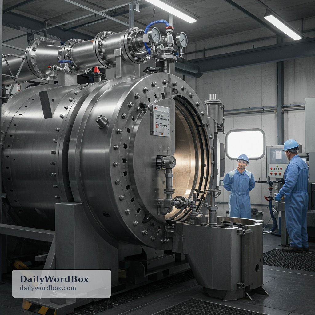 chamber: a sealed space inside a machine or device where a process happens under controlled conditions