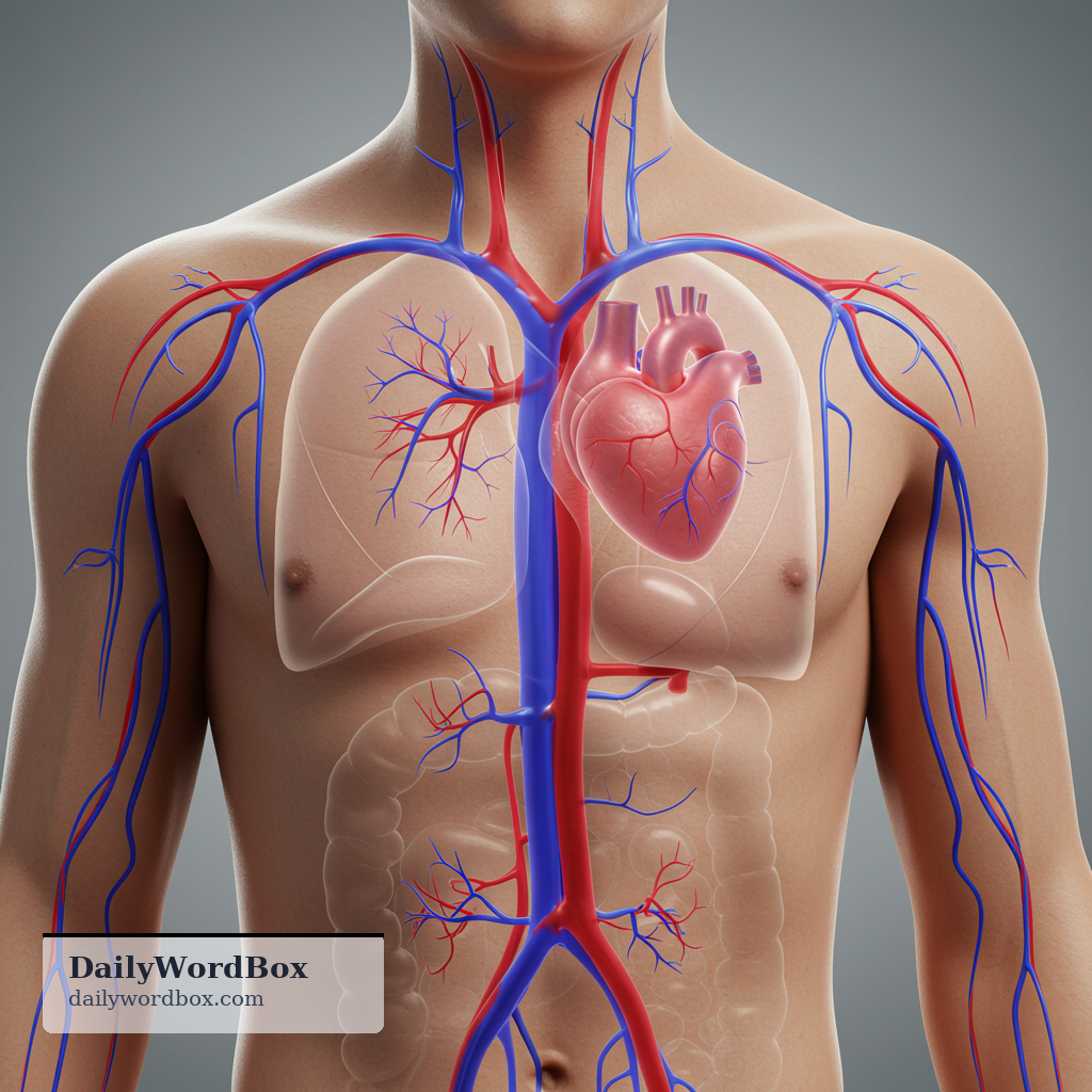 circulation: the flow of blood through the body