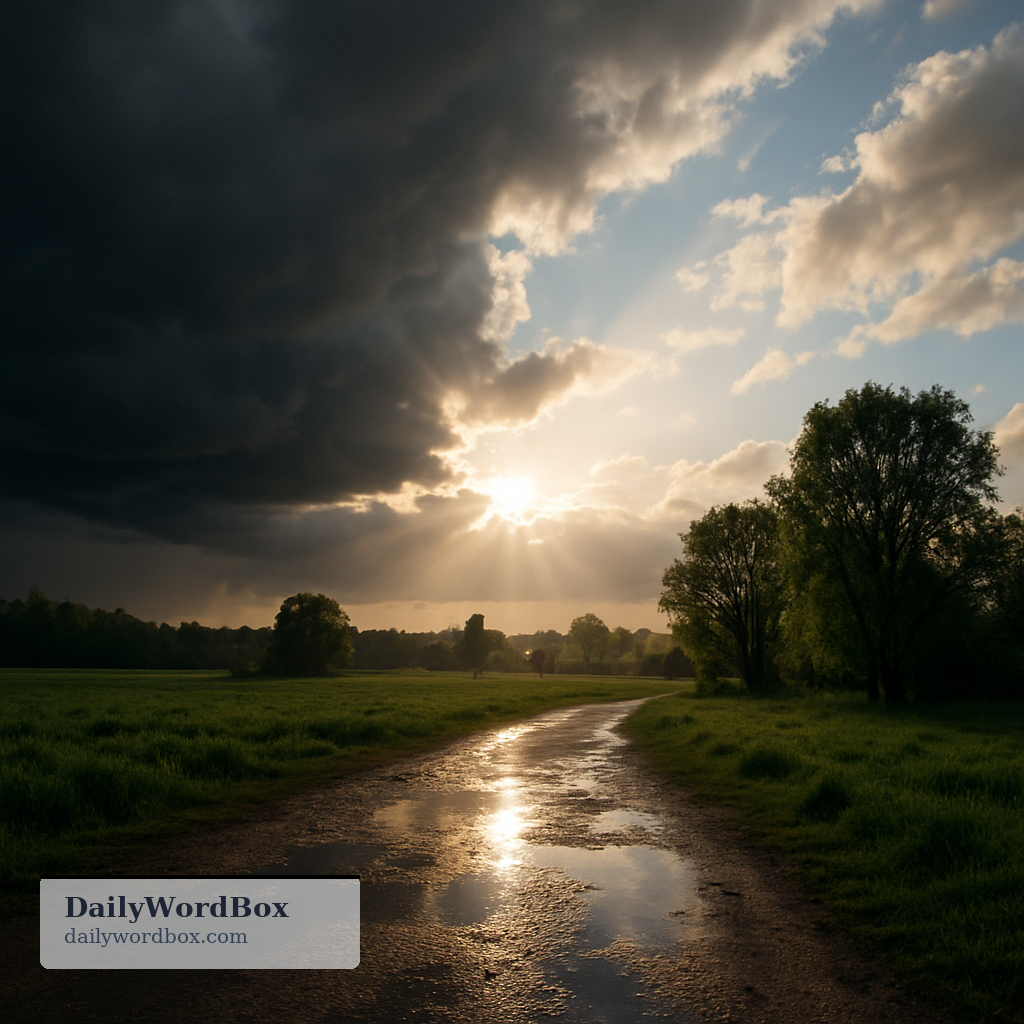 clear up: to become sunny or less cloudy after cloudy or rainy weather