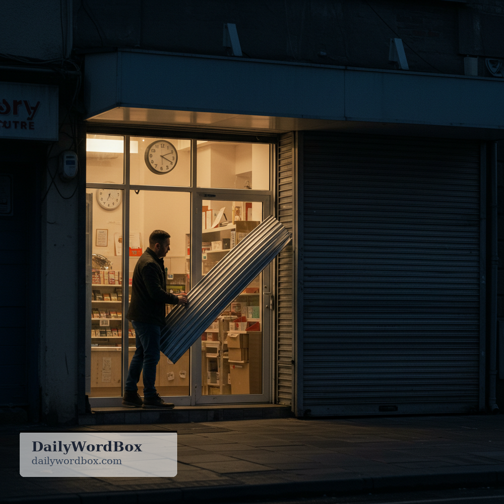 close up: To shut something completely, or to stop being open for business or access.