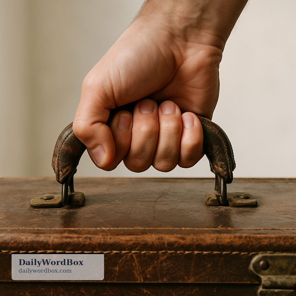 clutch: To grasp or seize something tightly.