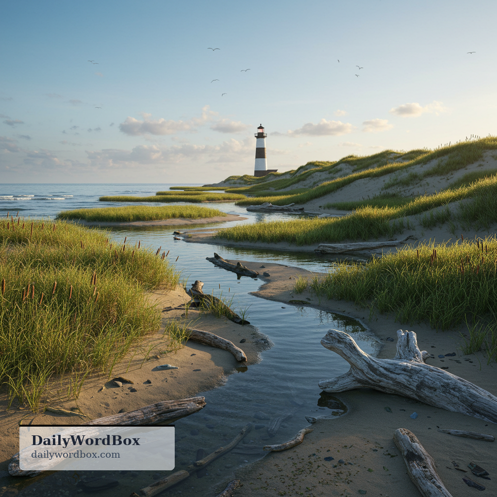 coastal: Relating to the natural environment and processes at the edge of the sea.