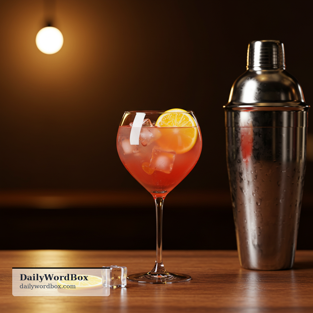 cocktail: An alcoholic mixed drink made by combining spirits with other ingredients.