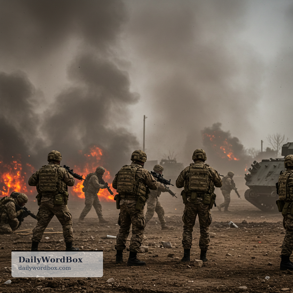 combat: fighting between opposing sides, especially during a war