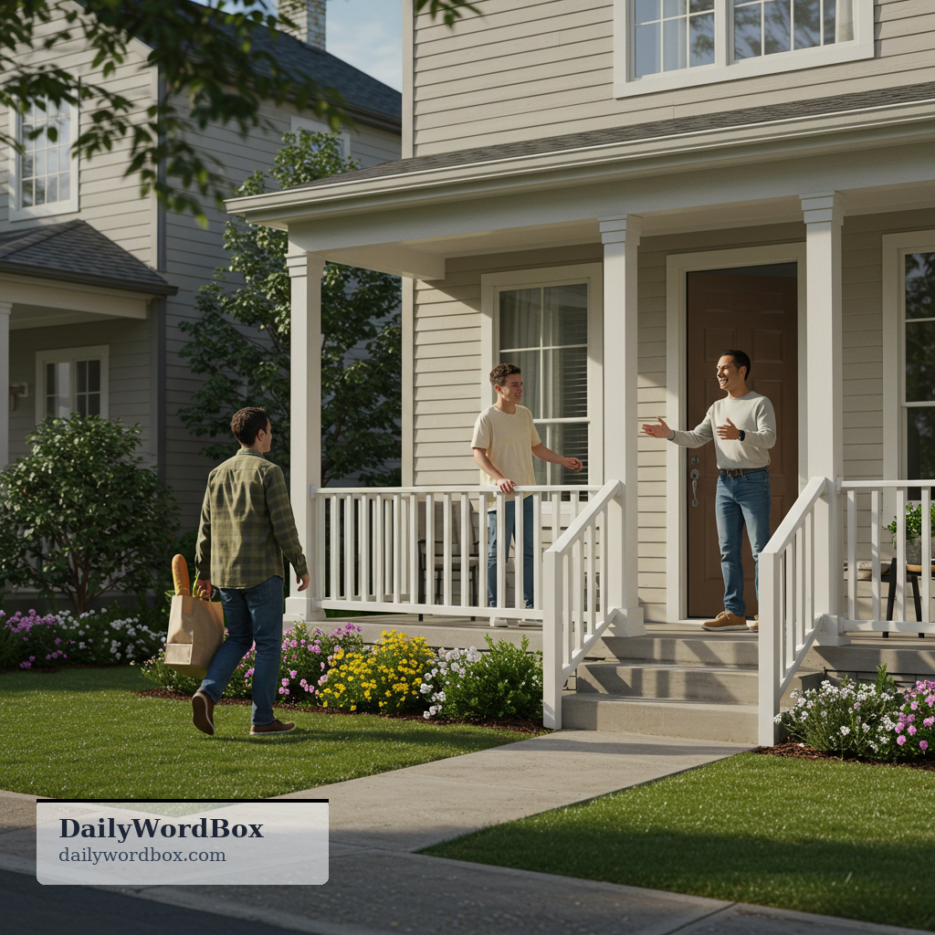 come around: to visit someone at their home or where they are