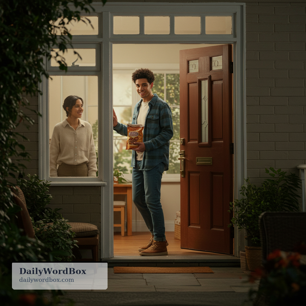 come by: to visit someone or a place for a short time, usually informally