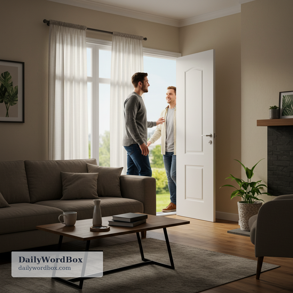 come over: to visit someone, especially at their home